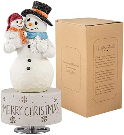 Figurine Snowman Music Box